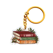 Load image into Gallery viewer, Keychain - Stack of Books