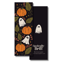 Load image into Gallery viewer, Halloween Pumpkin & Ghost Bookmark