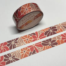 Load image into Gallery viewer, Pink Retro Flowers Washi Tape