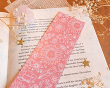 Load image into Gallery viewer, Pink Flowers Doodle Bookmark