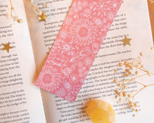 Load image into Gallery viewer, Pink Flowers Doodle Bookmark
