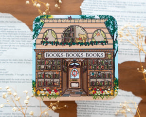 Spring Bookstore Coaster