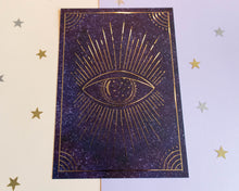 Load image into Gallery viewer, Magical Eye Gold Foil Print