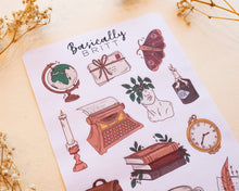 Load image into Gallery viewer, Dark Academia Sticker Sheet