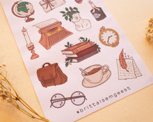Load image into Gallery viewer, Dark Academia Sticker Sheet