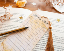 Load image into Gallery viewer, Library Card Bookmark