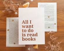 Load image into Gallery viewer, Reading Books Quote Print A5