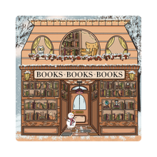 Load image into Gallery viewer, Winter Bookstore Coaster
