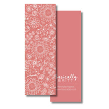 Load image into Gallery viewer, Pink Flowers Doodle Bookmark
