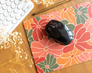 Groovy Flowers Mouse Pad