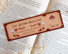 Load image into Gallery viewer, Autumn Book Club Bookmark
