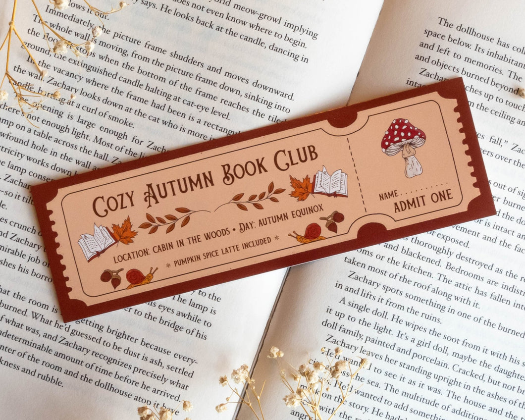 Autumn Book Club Bookmark