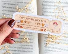 Load image into Gallery viewer, Cozy Autumn Book Club Sticker
