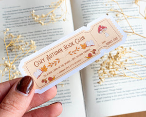 Cozy Autumn Book Club Sticker