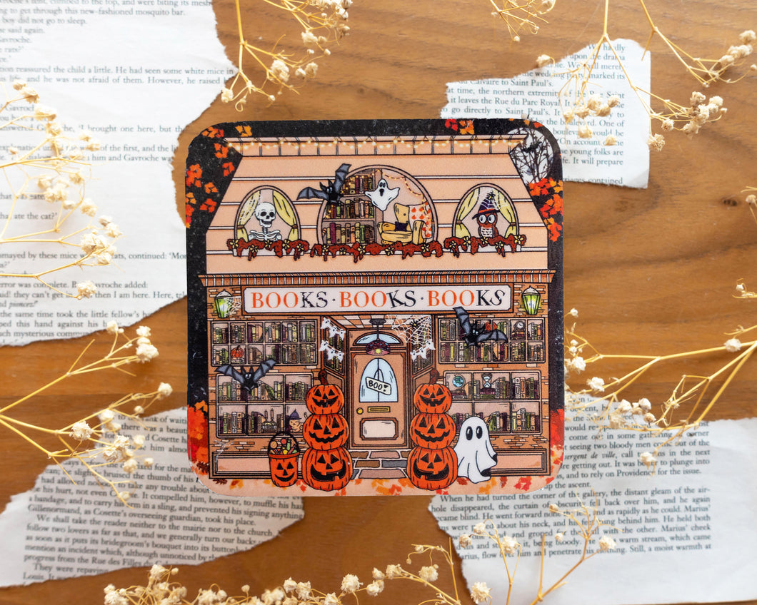 Halloween Bookstore Coaster