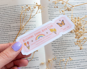 Sticker - Spring Book Club Ticket
