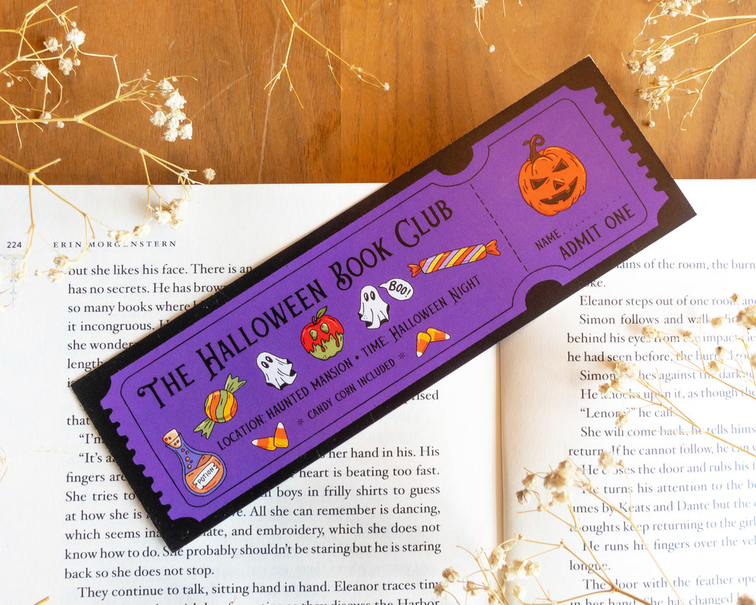 Halloween Book Club Bookmark