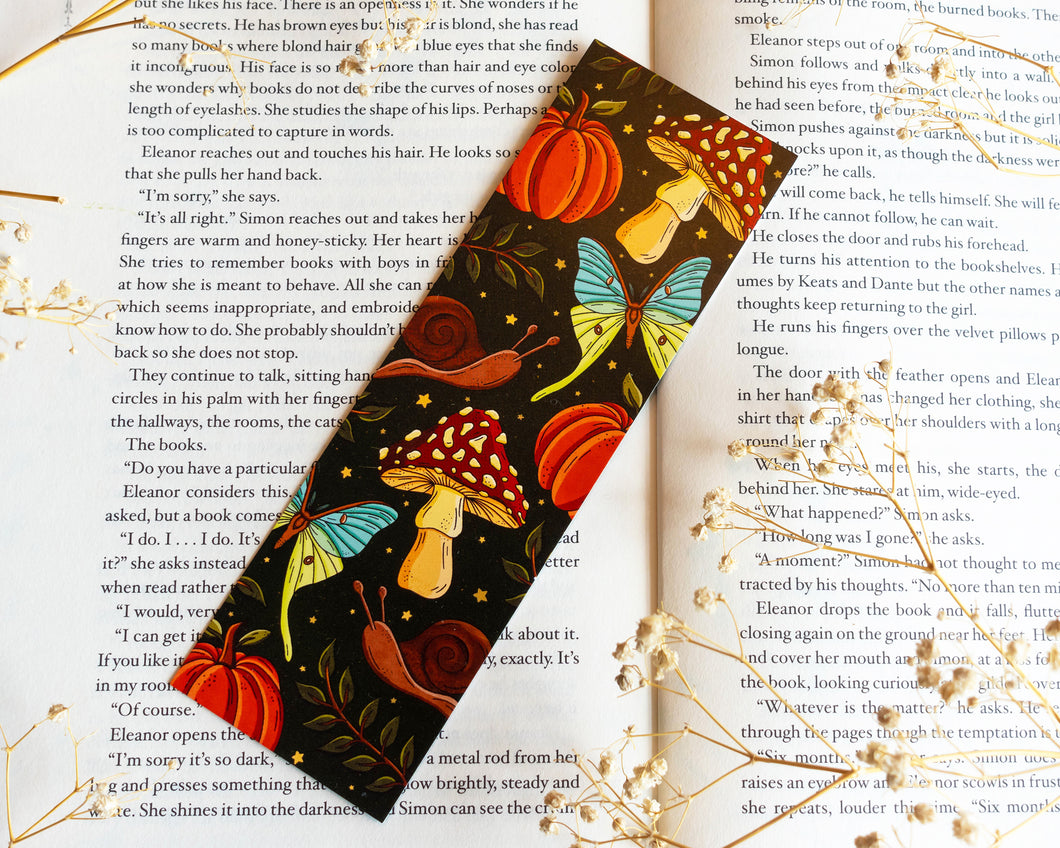 Forest Green Autumn Bookmark