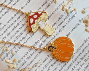 Chain Bookmark - Pumpkin & Toadstool