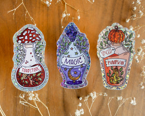 Potion Glitter Stickers