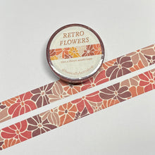 Load image into Gallery viewer, Pink Retro Flowers Washi Tape
