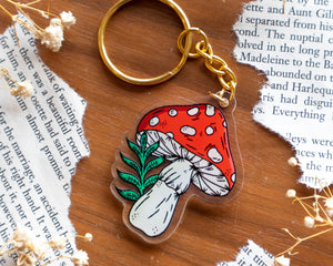 Keychain - Whimsical Toadstool