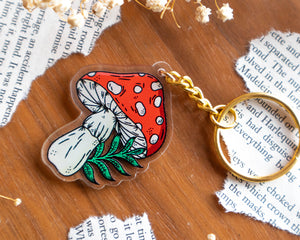 Keychain - Whimsical Toadstool