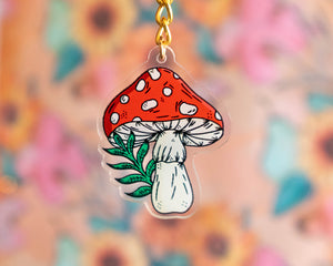 Keychain - Whimsical Toadstool