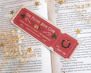 Christmas Book Club Bookmark