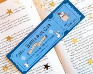 Winter Book Club Bookmark