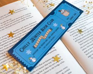 Winter Book Club Bookmark