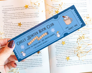 Winter Book Club Bookmark