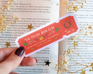 Christmas Book Club Sticker