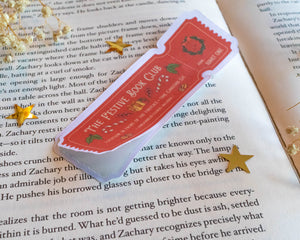 Christmas Book Club Sticker