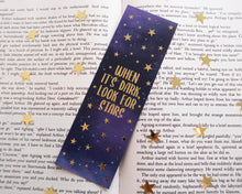 Load image into Gallery viewer, Galaxy Quote Gold Foil Bookmark
