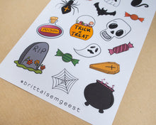 Load image into Gallery viewer, Halloween Sticker Sheet
