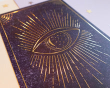 Load image into Gallery viewer, Magical Eye Gold Foil Print
