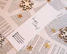 Load image into Gallery viewer, Gold Foil Christmas Bookmark
