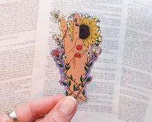 Load image into Gallery viewer, Holographic Glitter Peace Sticker
