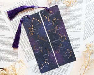 Zodiac Gold Foil Bookmarks