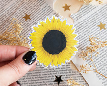Load image into Gallery viewer, Holographic Glitter Sunflower Sticker
