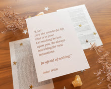 Load image into Gallery viewer, Oscar Wilde Quote Print A5
