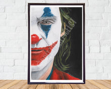 Load image into Gallery viewer, Joker Pencil Drawing Print A4

