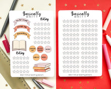 Afbeelding in Gallery-weergave laden, Reading Journal Tracking Stickers
