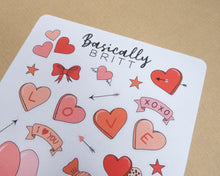 Load image into Gallery viewer, Valentine&#39;s Day Sticker Sheet
