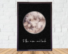 Afbeelding in Gallery-weergave laden, To The Moon and Back Print A4

